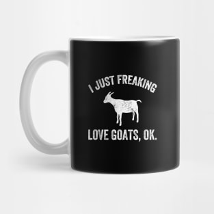 I just freaking love goats ok Mug